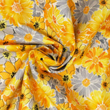Blank Quilting Mellow Yellow 1965-44 Floral Collage Yellow
