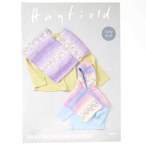 Hayfield Baby Blossom Chunky Pattern 4679 Poncho