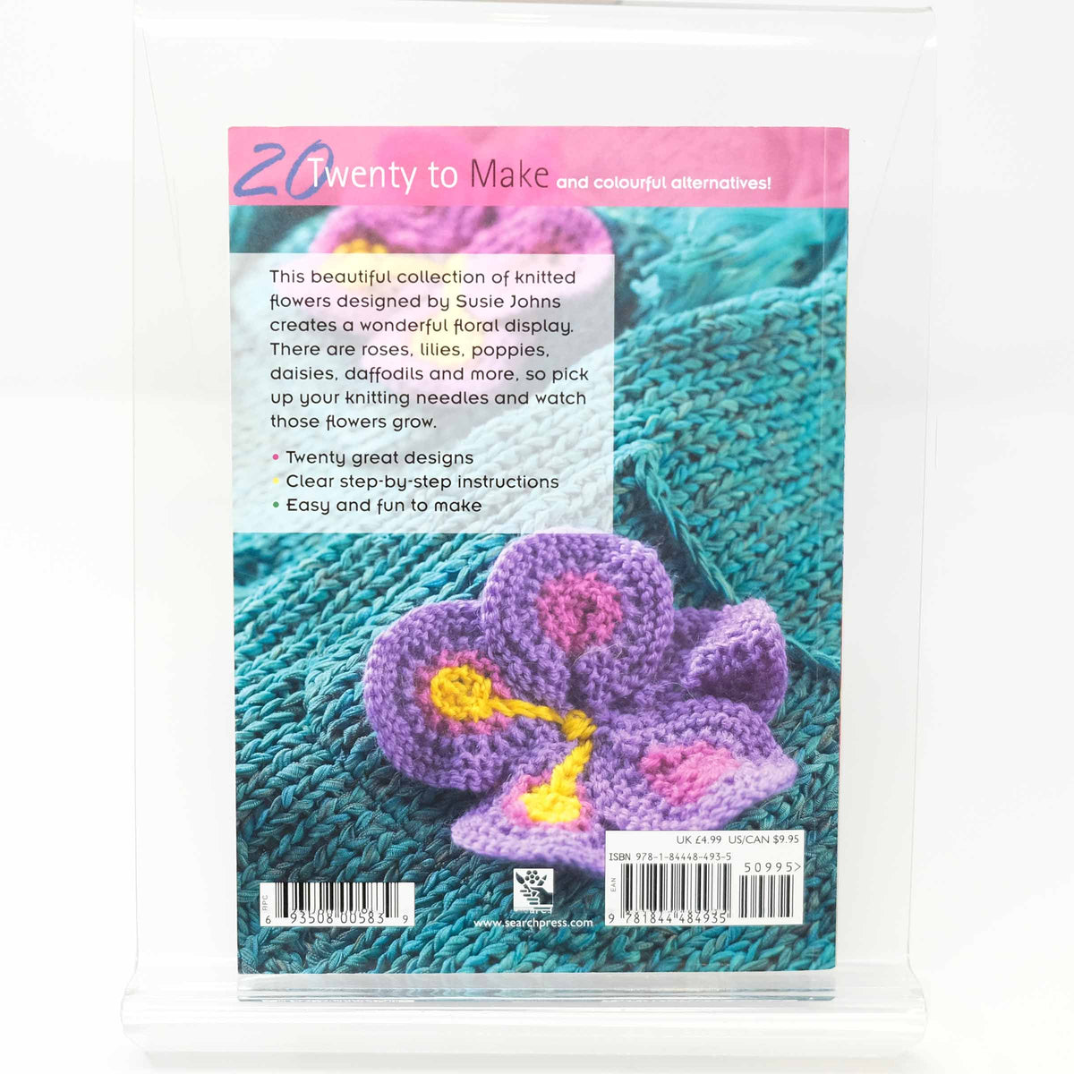 Twenty to Make Knitted Flowers Susie Johns Jolly Stitcher