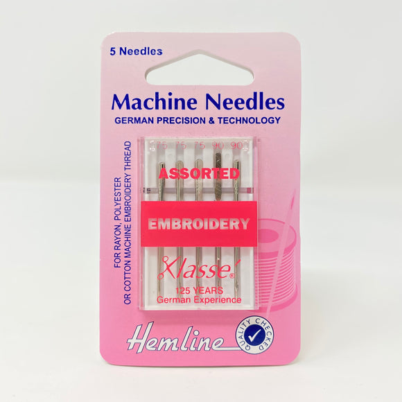 Hemline - Machine Needles Embroidery Assorted
