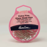 Hemline - Extra Fine Glass Head Pins