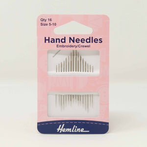 Hemline - Hand Needles Embroidery Crewel 5-10