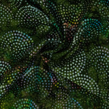 Hoffman Fabrics Bali Handpaints 3367-812 Dot Circle Green