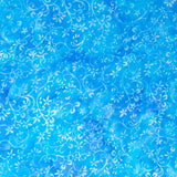 Hoffman Fabrics Bali Handpaints 3370-707 Floral Blue