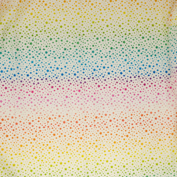 Lewis & Irene - Over The Rainbow A579 1 rainbow sparkles on cream
