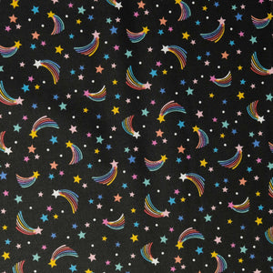 Lewis & Irene - Over The Rainbow A580 3 shooting rainbow stars on nearly black