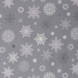 Lewis & Irene - Saariselkä C93 C1 Snowflakes on Grey