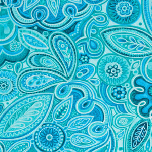 Blank Quilting - Ovarian Cancer Inspiration BL 1760M 76 Turquoise