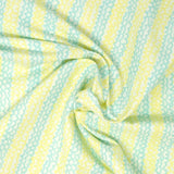 Fabric Editions Knitting Sheep 2875-02 Stripes 18839 White