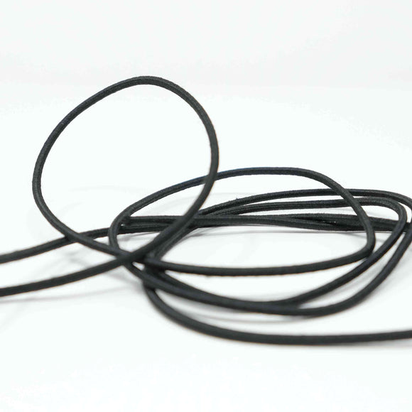 Hemline braided 2mm elastic black