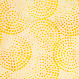 Hoffman Fabrics Bali Handpaints 3367-204 Dot Circle Sun