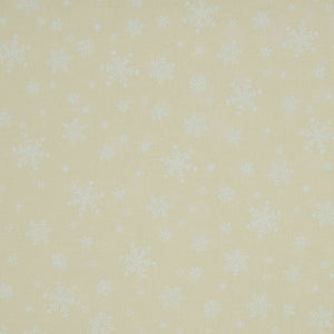 Lecien Fabrics Under The Christmas Tree 31916 Snowflakes White on Cream