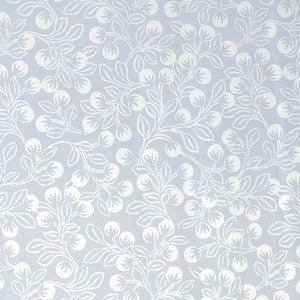 Lewis & Irene The Secret Winter Garden A658.2 Snowberries on grey with pearl effect