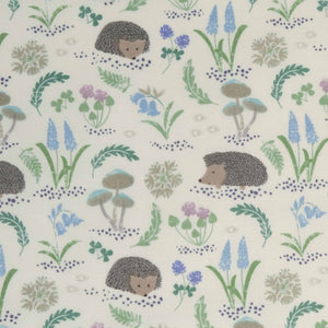 Lewis & Irene Bluebell Wood A128.1 Hedgehog on Cream