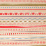 Lewis & Irene Gingerbread CE86 C2 Festive Stripes Butterscotch