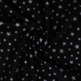 Lewis & Irene Marvellous Metallics MM1.3 Silver Stars on Black