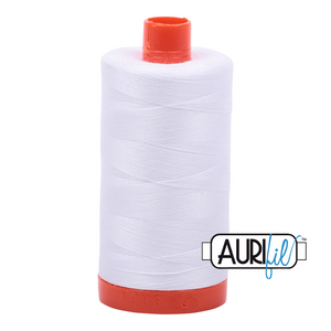 Aurifil - 100% Egyptian Cotton 50 wt - 2024 White