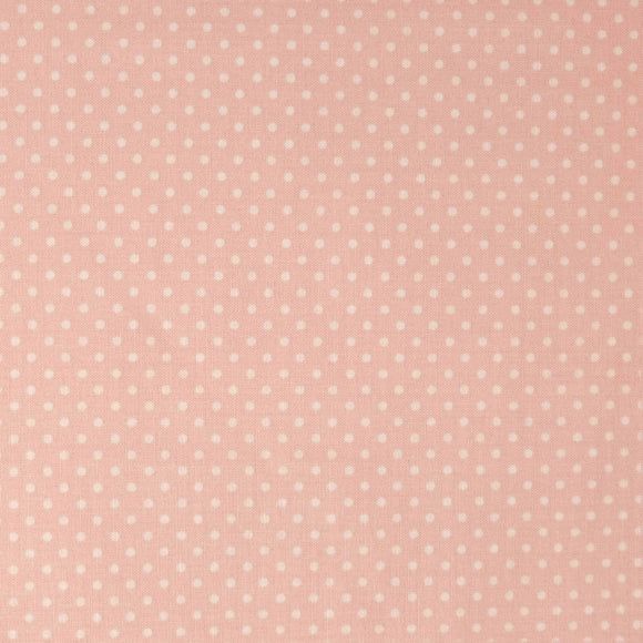 Makower Spot 830-P1 White on Cheeky Pink