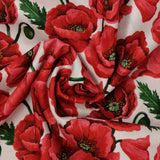 Nutex - Poppies 80060 Blossom on White 101