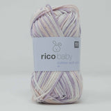 Rico Baby Cotton Soft Print (DK) 003 Lilac White
