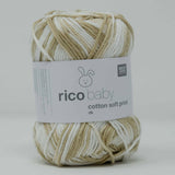 Rico Baby Cotton Soft Print (DK) 009 Beige White