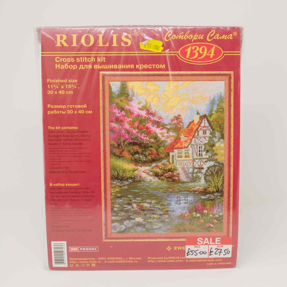 Riolis - 1394 Water Mill Counted Cross Stitch