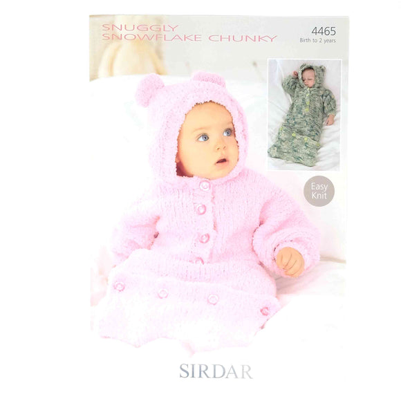 Sirdar Snuggly Snowflake Chunky Pattern 4465 Sleeping Bag