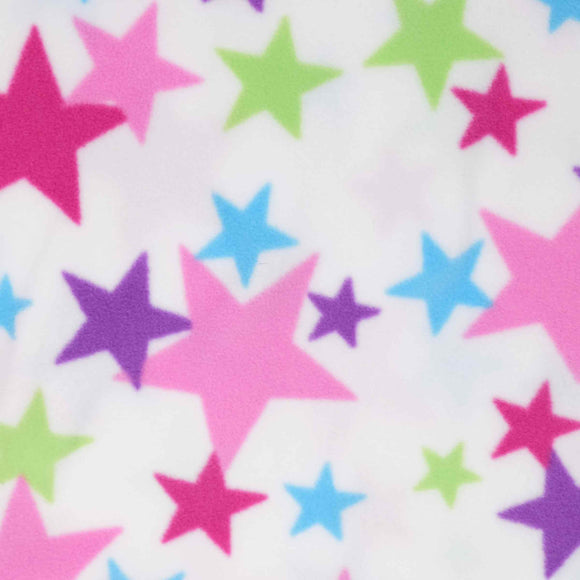 Stabler - Cuddle Fleece Printed - Coloured Stars