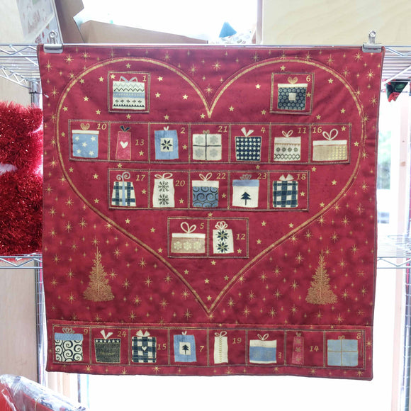 Stof Fabrics Magic Christmas 4595 478 Advent Calendar Red Panel