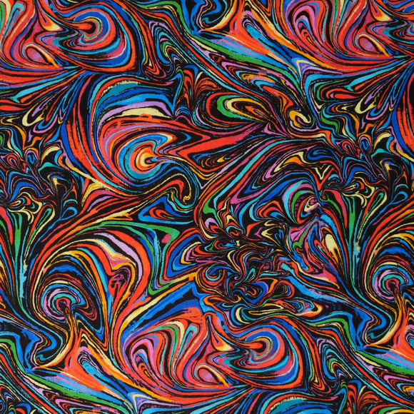 Untamed Beauty - Bright Painted Swirls - SWIRL-CD1717  RAINBOW
