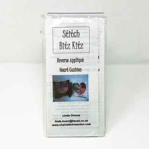 Stitch Bitz Kitz Reverse Appliqué Heart Cushion