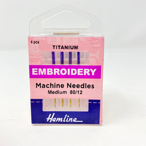 Hemline - Machine Needles Embroidery 80/12