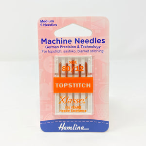 Hemline - Machine Needles Topstitch 80/12
