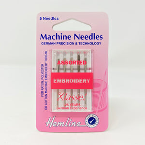 Hemline - Machine Needles Embroidery Assorted