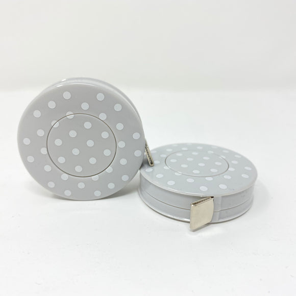 Spotty - Retractable Tape Measure Grey