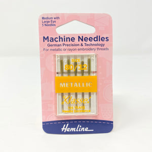 Hemline - Machine Needles Metallic 80/12
