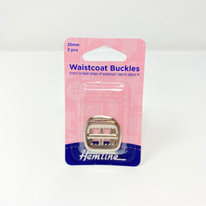 Hemline - Waistcoat Buckle Nickel 2 set