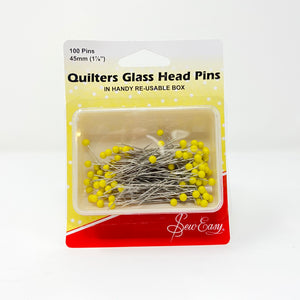 Sew Easy - Quilters Glass Head Pins