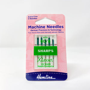hemline machine needles sharps 60/8