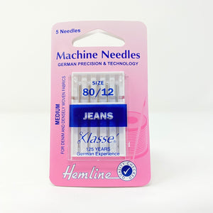 Hemline - Machine Needles Jeans Medium 80/12