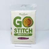 Hawthorn Go Stitch Stitch Brooch Kit Lilac & Pink